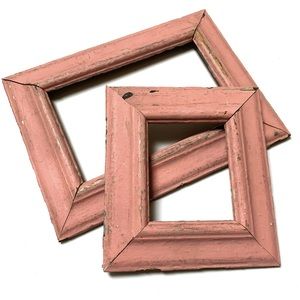 Vintage Distressed pink frames